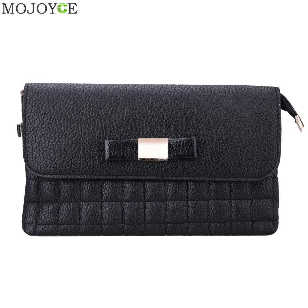 Soft Plain Leather Women Bag Woman Messenger Bags Bow Women Leather Handbags Clutch Shoulder Cross Body Bag sac a main Totes ELY