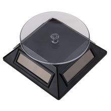 Solar Jewelry Showcase 360 Turntable Rotating Jewelry Watch Ring Display Stand 037 Rack Holder Jewellery Display Stands ELY