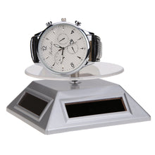 Solar Jewelry Showcase 360 Turntable Rotating Jewelry Watch Ring Display Stand 037 Rack Holder Jewellery Display Stands ELY
