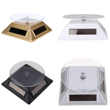 Solar Jewelry Showcase 360 Turntable Rotating Jewelry Watch Ring Display Stand 037 Rack Holder Jewellery Display Stands ELY