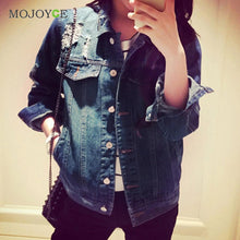 Short Denim Jacket Women Casual Slim Long Sleeve Coat Blue Cardigan Coat Jeans Jacket Women Casual Girls Outwear ELY