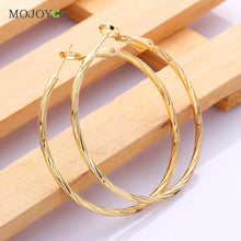 Sterling Silver Women Hoop Earrings Nickle 18K Gold Plated Earrings 1STL ELY