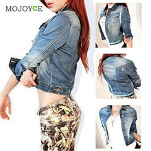Street Style Women Basic Coats Bomber Jacket Long Sleeve Coat Slim Denim Jacket Casual Short Jean Jacket Women Outerwear ELY