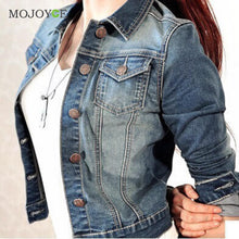 Street Style Women Basic Coats Bomber Jacket Long Sleeve Coat Slim Denim Jacket Casual Short Jean Jacket Women Outerwear ELY