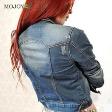 Street Style Women Basic Coats Bomber Jacket Long Sleeve Coat Slim Denim Jacket Casual Short Jean Jacket Women Outerwear ELY