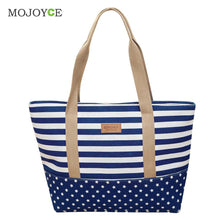 Striped Canvas Handbag Women Bag Blocking Patchwork Shoulder Bag Satchel Tote Bags Handbags Women Famous Brands Bolsa Feminina ELY