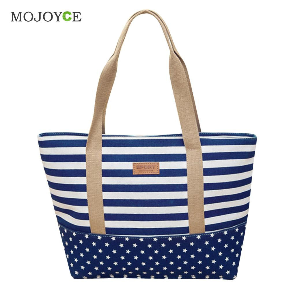 Striped Canvas Handbag Women Bag Blocking Patchwork Shoulder Bag Satchel Tote Bags Handbags Women Famous Brands Bolsa Feminina ELY