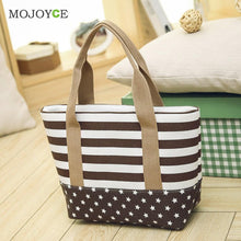 Striped Canvas Handbag Women Bag Blocking Patchwork Shoulder Bag Satchel Tote Bags Handbags Women Famous Brands Bolsa Feminina ELY