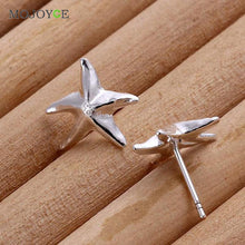 Stud Earring Wedding Star Shapes Earrings Sterling Silver Star Stud Earrings supplies earrings ELY