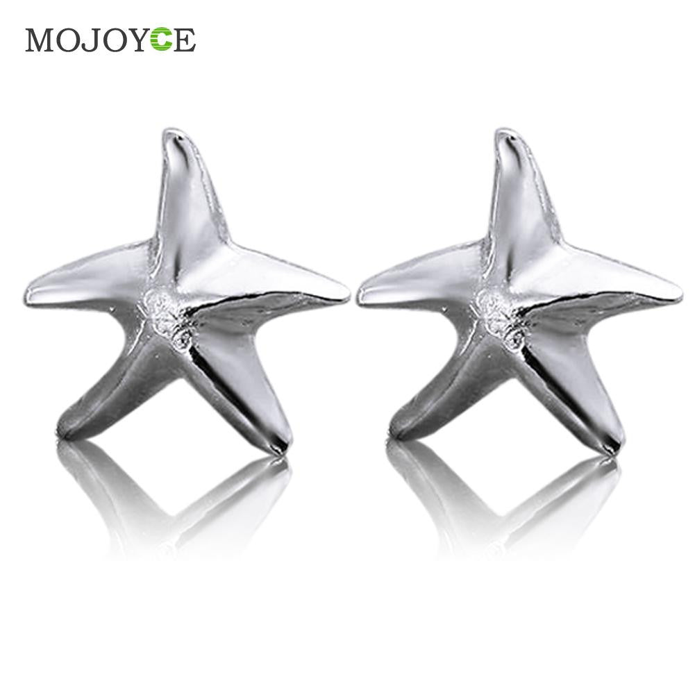 Stud Earring Wedding Star Shapes Earrings Sterling Silver Star Stud Earrings supplies earrings ELY