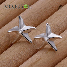 Stud Earring Wedding Star Shapes Earrings Sterling Silver Star Stud Earrings supplies earrings ELY