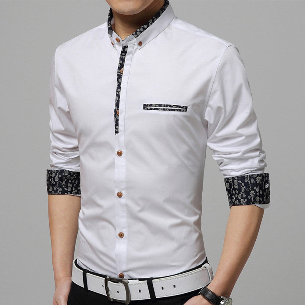 Stylish Men's Long Sleeve Dress Business Formal Shirts Slim Fit Tops Trendy 1STL ELY Stylish Men's Long Sleeve Dress Business Formal Shirts Slim Fit Tops Trendy 1STL ELY