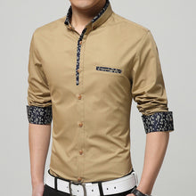 Stylish Men's Long Sleeve Dress Business Formal Shirts Slim Fit Tops Trendy 1STL ELY