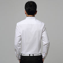 Stylish Men's Long Sleeve Dress Business Formal Shirts Slim Fit Tops Trendy 1STL ELY