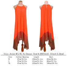 Dress Elegant Party Beach Dress Solid Long Dresses Loose Sleeveless Round Neck Chiffon Vestidos Women Dress ELY