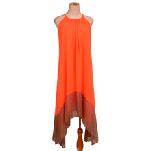 Dress Elegant Party Beach Dress Solid Long Dresses Loose Sleeveless Round Neck Chiffon Vestidos Women Dress ELY