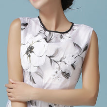 Dress in Organza Clothing Dress Fairy Printing Temperament Sleeveless Dresses 1STL ELY