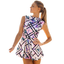 Women Floral Sleeveless Slim mini Jumpsuit Playsuit Divided Skirt Printed Floral Plaid Women Jumpsuit Fitness Rompers ELY