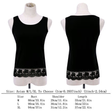Women Lace Tops Sleeveless Casual T-shirt Vest Crop Tops Camis Black Blue Purple ELY