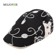 Outdoor Flower Embroidery Berets Caps for Women Casual Peaked Cap 1STL ELY