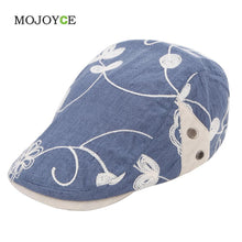 Outdoor Flower Embroidery Berets Caps for Women Casual Peaked Cap 1STL ELY