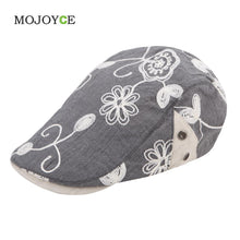Outdoor Flower Embroidery Berets Caps for Women Casual Peaked Cap 1STL ELY