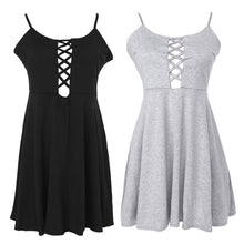 Slim Front Bandage Sleeveless Backless Club Dress Sexy Cross Straps Front Braces Dress S-XL Vestidos Women Dress 1STL ELY