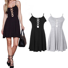 Slim Front Bandage Sleeveless Backless Club Dress Sexy Cross Straps Front Braces Dress S-XL Vestidos Women Dress 1STL ELY