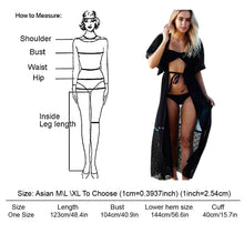 Style Lace Dress Chiffon Long Women Beach Dress Short Sleeve Beach Cover up 2 Colors 1STL ELY