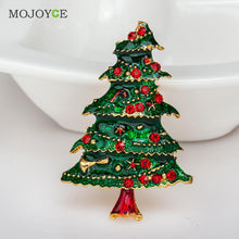 Sunny Multi-Colored Crystal Christmas Tree Brooch Pin Christmas Gift 1STL ELY