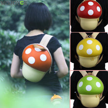 Supercute Kids Mushroom Backpack Cute 3D Cartoon Cover School Bag for Teenage Girls Travel Mini Colorful Backpacks Mochila ELY