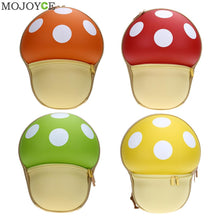 Supercute Kids Mushroom Backpack Cute 3D Cartoon Cover School Bag for Teenage Girls Travel Mini Colorful Backpacks Mochila ELY