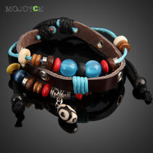 Three Eyes Beads Braid Bracelet Girl Boy String Band Bangle 1STL ELY
