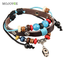 Three Eyes Beads Braid Bracelet Girl Boy String Band Bangle 1STL ELY