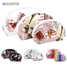 Three-piece Transparent Thicken PVC Waterproof Cosmetic Bag Package Make Up Bag Organizer Makeup Case Travel Cosmetic Bag ELY