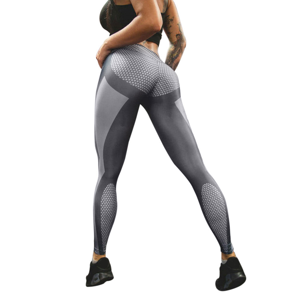 Tights Sexy Women Sports Trouser Yoga Mesh Workout Gym Leggings Fitness Athletic Pants Leggings Bottom Trousers Ropa Mujer ELY