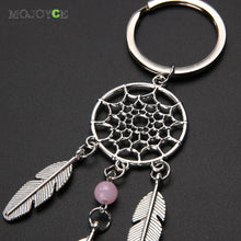 Top Dream Catcher Tone Keychain Silver Ring Feather Tassels Keyring Tassels Keyring Keychain Dreamcatcher11cm Jewelry ELY