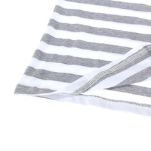 Top Striped Short-sleeve Lace Patchwork Loose Cotton O Neck T-shirt Women Casual Lace T-shirts 1STL ELY