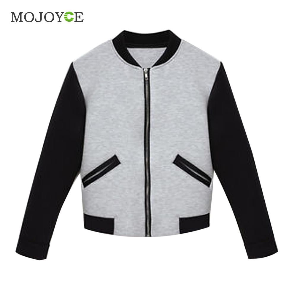 Trendy Bomber Jacket Womenl Coats Baseball Jacket College Casual Jacket Women Outwear Women Basic Coats ELY