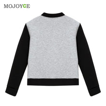 Trendy Bomber Jacket Womenl Coats Baseball Jacket College Casual Jacket Women Outwear Women Basic Coats ELY