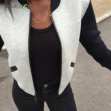 Trendy Bomber Jacket Womenl Coats Baseball Jacket College Casual Jacket Women Outwear Women Basic Coats ELY