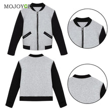 Trendy Bomber Jacket Womenl Coats Baseball Jacket College Casual Jacket Women Outwear Women Basic Coats ELY