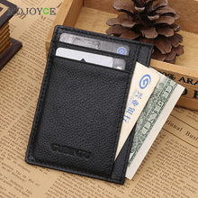 Ultra-Slim Leather Card Holder Mini Wallets Bank Credit Card ID Card Holder Case Bag Wallet Holder Money 1STL ELY