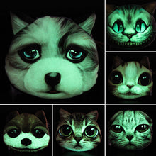 Unique 3D Cat Dog Pattern Purses Noctilucent Cartoon Animals Wallet Character Coin Bags 1STL ELY