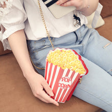 Unique Cartton Crossbody Bags for Women Hamburger French Fries Popcorn Shape Shoulder Messenger Bags Handbag Bolsas Femininas ELY