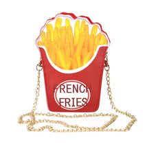 Unique Cartton Crossbody Bags for Women Hamburger French Fries Popcorn Shape Shoulder Messenger Bags Handbag Bolsas Femininas ELY