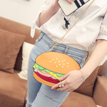 Unique Cartton Crossbody Bags for Women Hamburger French Fries Popcorn Shape Shoulder Messenger Bags Handbag Bolsas Femininas ELY