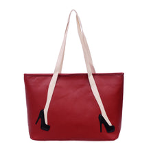 Unique High-heel Pattern Women Leather Handbags Shoulder Bags Girls Shopping Tote Bag Lady Travel Handbags 1STL ELY