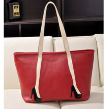 Unique High-heel Pattern Women Leather Handbags Shoulder Bags Girls Shopping Tote Bag Lady Travel Handbags 1STL ELY