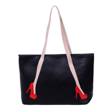 Unique High-heel Pattern Women Leather Handbags Shoulder Bags Girls Shopping Tote Bag Lady Travel Handbags 1STL ELY